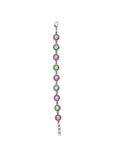Wilfred Tennis Bracelet - BET15ASWDW - <p>Ooze glamour when you wrap your wrist in the Wilfred Tennis Bracelet. Its evenly spaced sparkling crystals (rimmed in even more sparkle!) shine bright. From Sorrelli's Wild Watermelon collection in our Antique Silver-tone finish.</p>