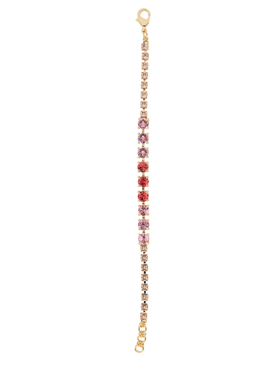 Shaughna Tennis Bracelet - BET38BGFSK - <p>The Shaughna Tennis Bracelet is a versatile piece that is sure to suit sparkle lovers. Its round crystal stones shine in an assortment of shades. It's just the piece to take your outfit up a notch. From Sorrelli's First Kiss collection in our Bright Gold-tone finish.</p>
