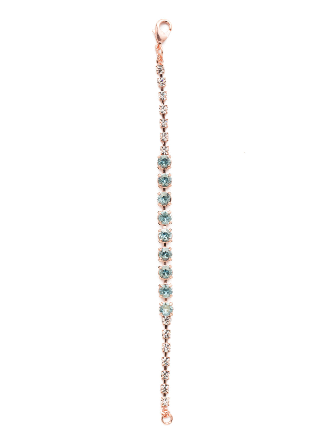 Shaughna Tennis Bracelet - BET38RGCAZ - The Shaughna Tennis Bracelet is a versatile piece that is sure to suit sparkle lovers. Its round crystal stones shine in an assortment of shades. It's just the piece to take your outfit up a notch. From Sorrelli's Crystal Azure collection in our Rose Gold-tone finish.