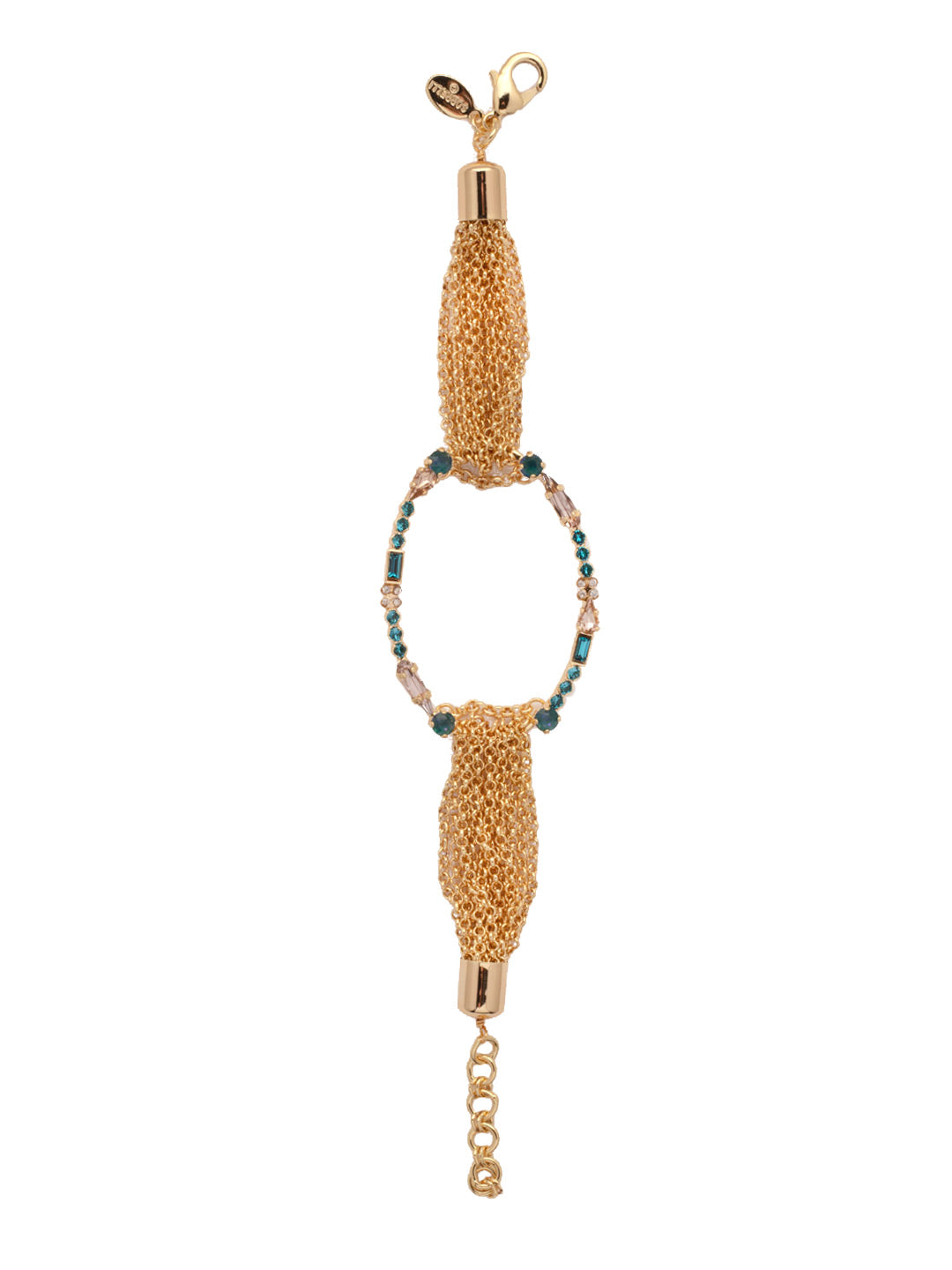 Ruth Statement Bracelet - BEU5BGSOP - <p>Feeling a bit edgy? Put on the Ruth Statement Bracelet featuring multi-strand metalwork and a circular center encrusted in sparkling crystals. From Sorrelli's South Pacific collection in our Bright Gold-tone finish.</p>