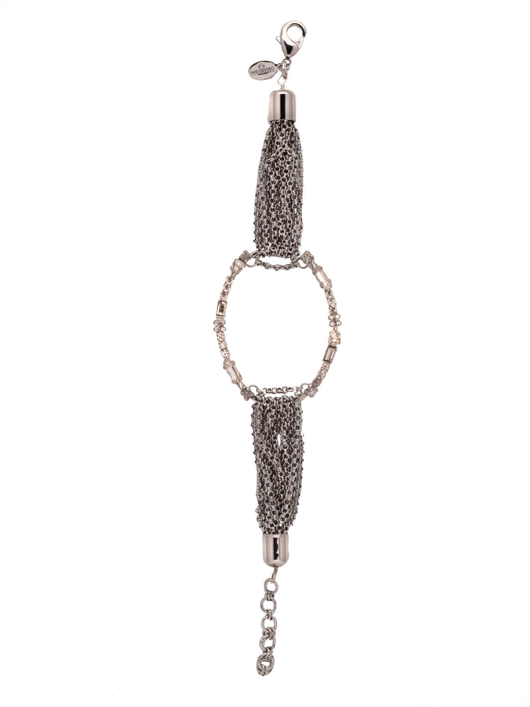 Ruth Statement Bracelet - BEU5PDCRY - <p>Feeling a bit edgy? Put on the Ruth Statement Bracelet featuring multi-strand metalwork and a circular center encrusted in sparkling crystals. From Sorrelli's Crystal collection in our Palladium finish.</p>