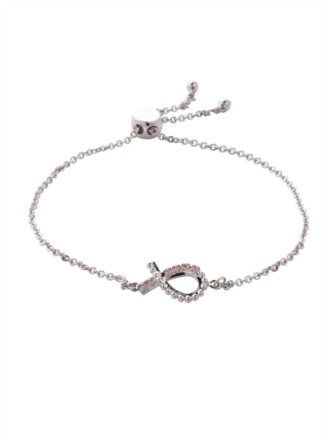 Crystal Ribbon Slider Bracelet - BEV201PDVIN