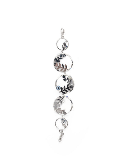 Calypso Statement Bracelet - BEV56PDWNB - <p>Love hoops and metalwork? If you answered "yes," the Calypso Statement Bracelet is a must. Metallic leaf detailing is accented with sparkling crystals. From Sorrelli's Windsor Blue collection in our Palladium finish.</p>