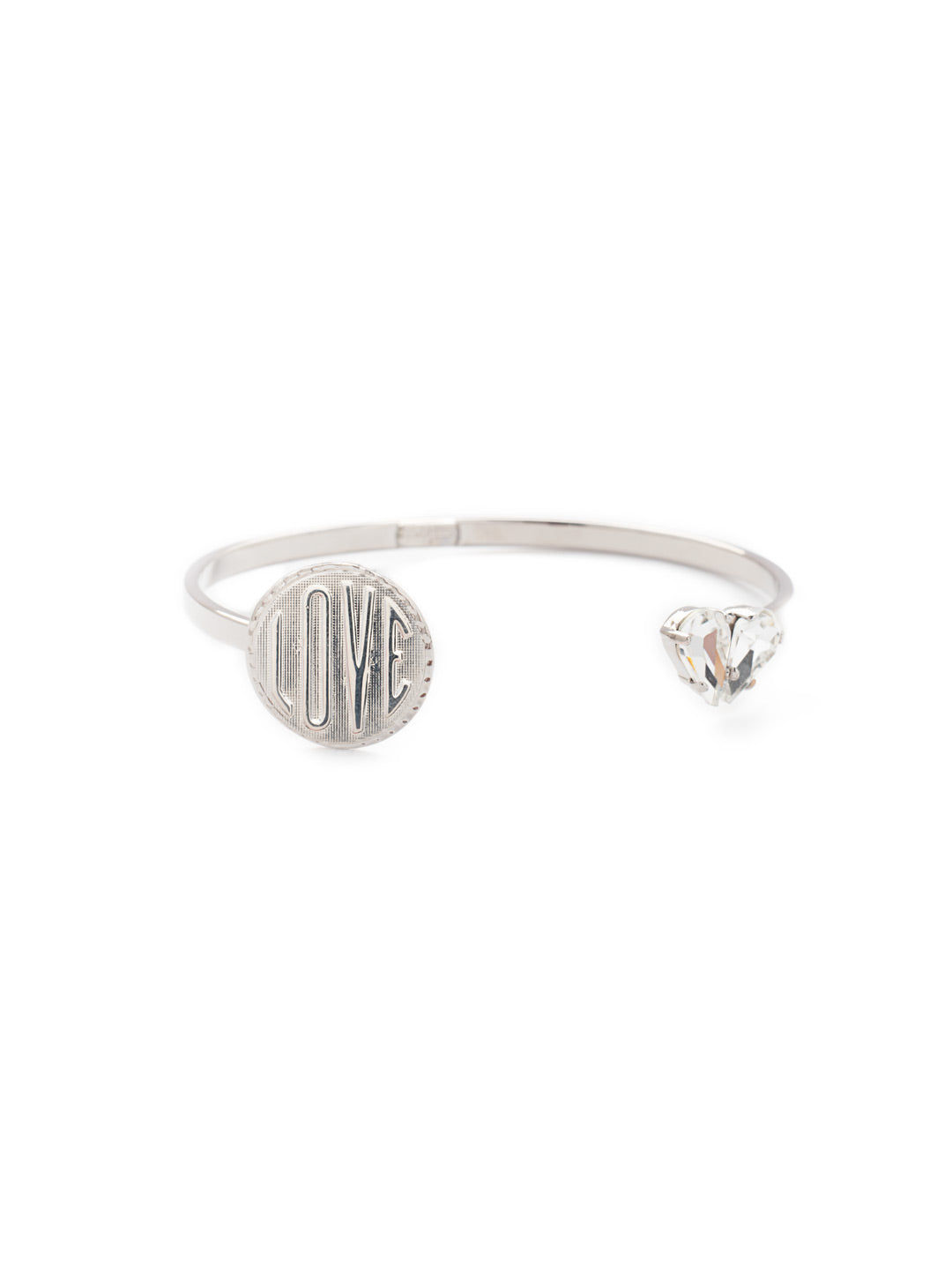 Priya Cuff Bracelet - BEW33PDCRY - <p>Slip on a statement of love and signature Sorrelli sparkling crystals that come together to form a heart for Valentine's Day, or any day, with the Priya Cuff Bracelet. From Sorrelli's Crystal collection in our Palladium finish.</p>