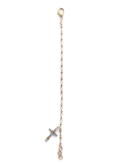 Miley Cross Charm Bracelet - BEX2AGMIR - <p>The Miley Cross Charm Bracelet features a crystal cross charm on a decorative link chain, perfect for wearing alone or layered with other bracelets. From Sorrelli's Mirage collection in our Antique Gold-tone finish.</p>