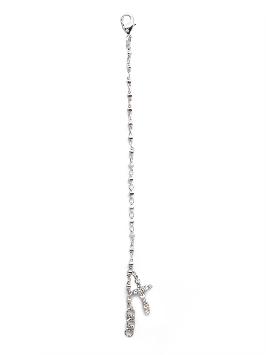Miley Cross Charm Bracelet - BEX2PDCRY - The Miley Cross Charm Bracelet features a crystal cross charm on a decorative link chain, perfect for wearing alone or layered with other bracelets. From Sorrelli's Crystal collection in our Palladium finish.