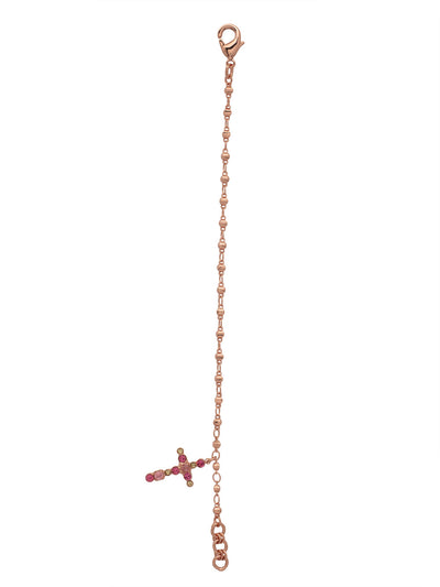 Miley Cross Charm Bracelet - BEX2RGPPN - <p>The Miley Cross Charm Bracelet features a crystal cross charm on a decorative link chain, perfect for wearing alone or layered with other bracelets. From Sorrelli's Pink Pineapple collection in our Rose Gold-tone finish.</p>