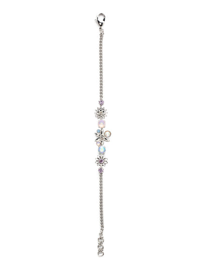 Roseanne Tennis Bracelet - BEY13PDCCC - <p>The Roseanne Tennis Bracelet is perfect for warm weather; a mix of floral motifs and an assortment of crystal colors and cuts come together beautifully on a metal tone chain with a lobster claw closure. From Sorrelli's Cotton Candy Clouds collection in our Palladium finish.</p>