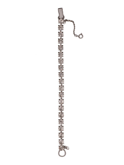 Elsie Tennis Bracelet - BEZ30PDCRY - <p>The Elsie Tennis Bracelet is a classic style that can be worn everywhere. A line of round cut crystals wraps around the full length of the bracelet and secures with a fold-over clasp. From Sorrelli's Crystal collection in our Palladium finish.</p>