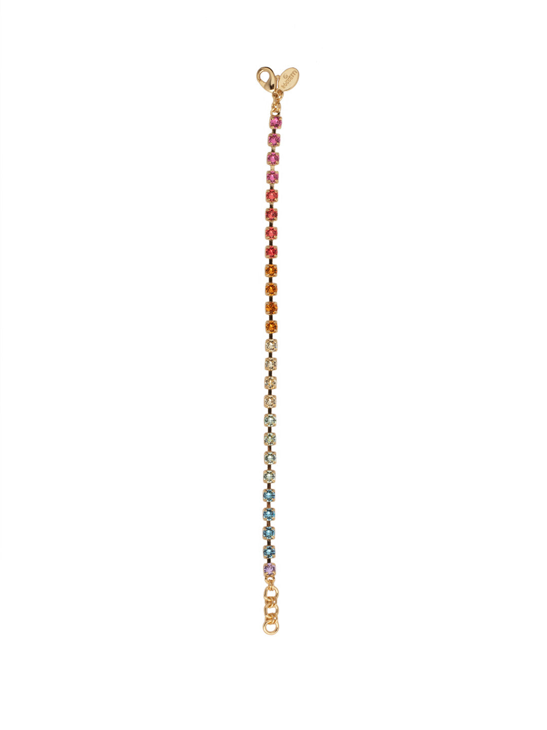 Marnie Tennis Bracelet - BFA2BGPRI - <p>The Marnie Tennis Bracelet is a classic that never goes out of style; a line of crystals are secured with a lobster clasp claw. From Sorrelli's Prism collection in our Bright Gold-tone finish.</p>