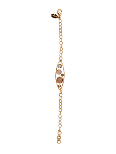 Charlene Tennis Bracelet - BFC50BGRSU - <p>The Charlene Tennis Bracelet features a crystal channel filled oblong metal hoop on an adjustable chain. From Sorrelli's Raw Sugar collection in our Bright Gold-tone finish.</p>