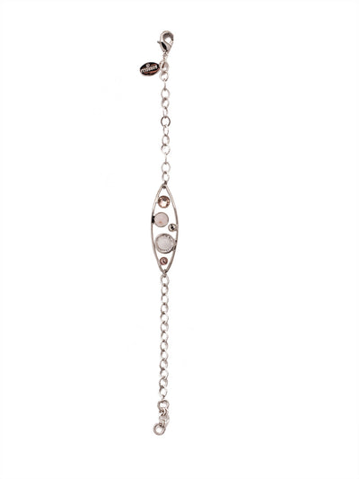 Charlene Tennis Bracelet - BFC50PDSNB - <p>The Charlene Tennis Bracelet features a crystal channel filled oblong metal hoop on an adjustable chain. From Sorrelli's Snow Bunny collection in our Palladium finish.</p>