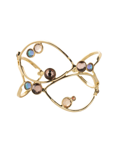 Charlene Cuff Bracelet - BFC52BGRSU - <p>The Charlene Cuff Bracelet combines delicate crystal channels and intricate metalwork to create a gorgeous statement piece. From Sorrelli's Raw Sugar collection in our Bright Gold-tone finish.</p>