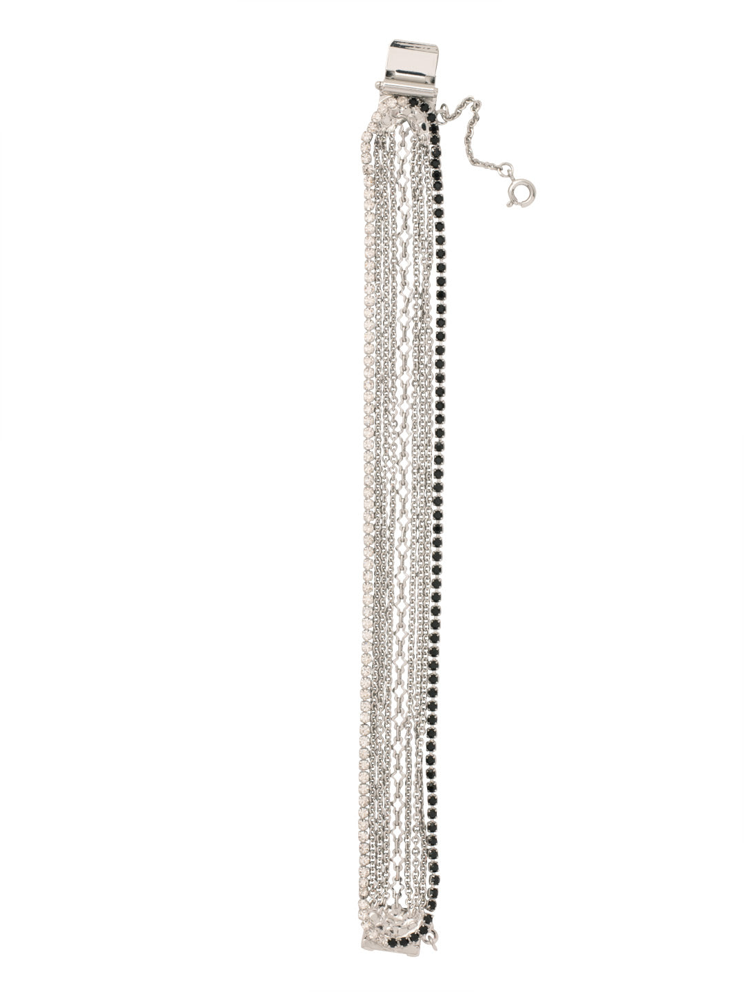 Uma Statement Bracelet - BFC90PDSNI - <p>The Uma Statement Bracelet features delicate layers of crystals secured with a clasp closure. From Sorrelli's Starry Night collection in our Palladium finish.</p>