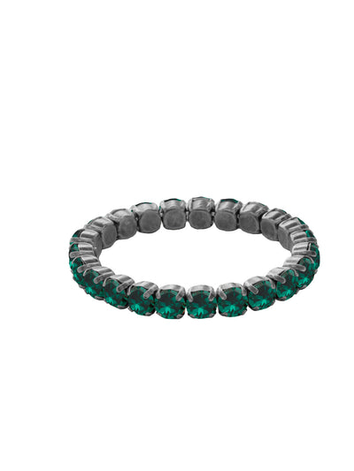 7 inch Sienna Stretch Bracelet - BFD50ASEME - <p>A modern take on a classic style, the Sienna Stretch Bracelet features a line of crystals on a sturdy jewelers' filament, stretching to fit most wrists comfortably, without the hassle of a clasp! (7 inches in diameter, fits average wrist sizes) From Sorrelli's Emerald collection in our Antique Silver-tone finish.</p>