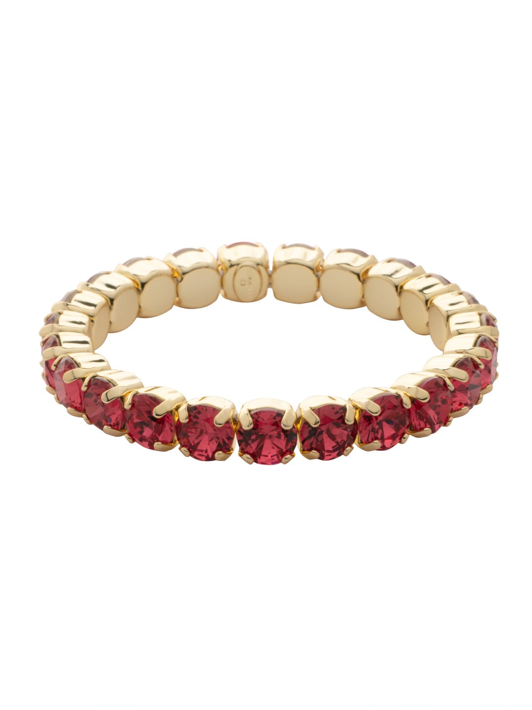 7 inch Sienna Stretch Bracelet - BFD50BGRO - <p>A modern take on a classic style, the Sienna Stretch Bracelet features a line of crystals on a sturdy jewelers' filament, stretching to fit most wrists comfortably, without the hassle of a clasp! (7 inches in diameter, fits average wrist sizes) From Sorrelli's Rose collection in our Bright Gold-tone finish.</p>