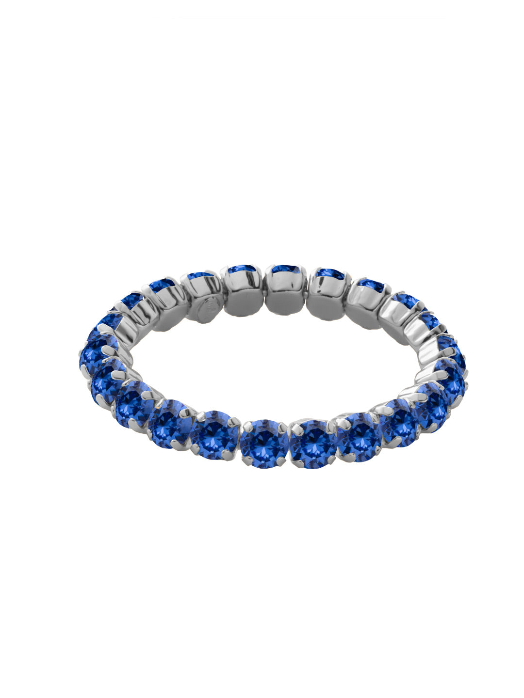 7 inch Sienna Stretch Bracelet - BFD50PDSAP - <p>A modern take on a classic style, the Sienna Stretch Bracelet features a line of crystals on a sturdy jewelers' filament, stretching to fit most wrists comfortably, without the hassle of a clasp! (7 inches in diameter, fits average wrist sizes) From Sorrelli's Sapphire collection in our Palladium finish.</p>