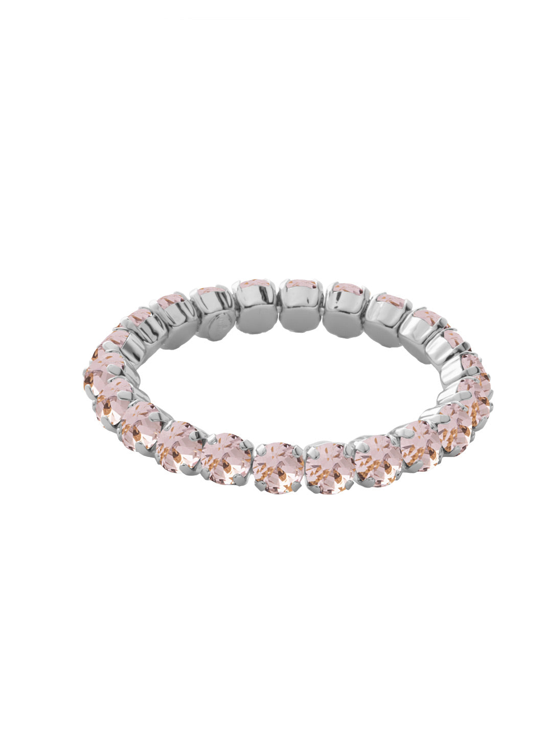 7 inch Sienna Stretch Bracelet - BFD50PDVIN - <p>A modern take on a classic style, the Sienna Stretch Bracelet features a line of crystals on a sturdy jewelers' filament, stretching to fit most wrists comfortably, without the hassle of a clasp! (7 inches in diameter, fits average wrist sizes) From Sorrelli's Vintage Rose collection in our Palladium finish.</p>