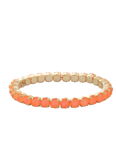 Mini Sienna Stretch Bracelet - BFD52BGETO - <p>The Mini Sienna Stretch Bracelet is a mini take on a bestselling style! The Mini Sienna Stretch Bracelet features a line of small round crystals on a sturdy jewelers' filament, stretching to fit most wrists comfortably, without the hassle of a clasp! From Sorrelli's Electric Orange collection in our Bright Gold-tone finish.</p>