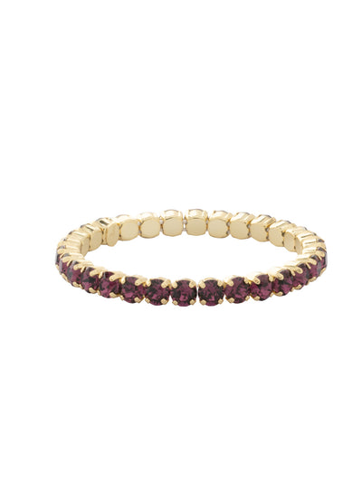 Mini Sienna Stretch Bracelet - BFD52BGMRL - <p>The Mini Sienna Stretch Bracelet is a mini take on a bestselling style! The Mini Sienna Stretch Bracelet features a line of small round crystals on a sturdy jewelers' filament, stretching to fit most wrists comfortably, without the hassle of a clasp! From Sorrelli's Merlot collection in our Bright Gold-tone finish.</p>