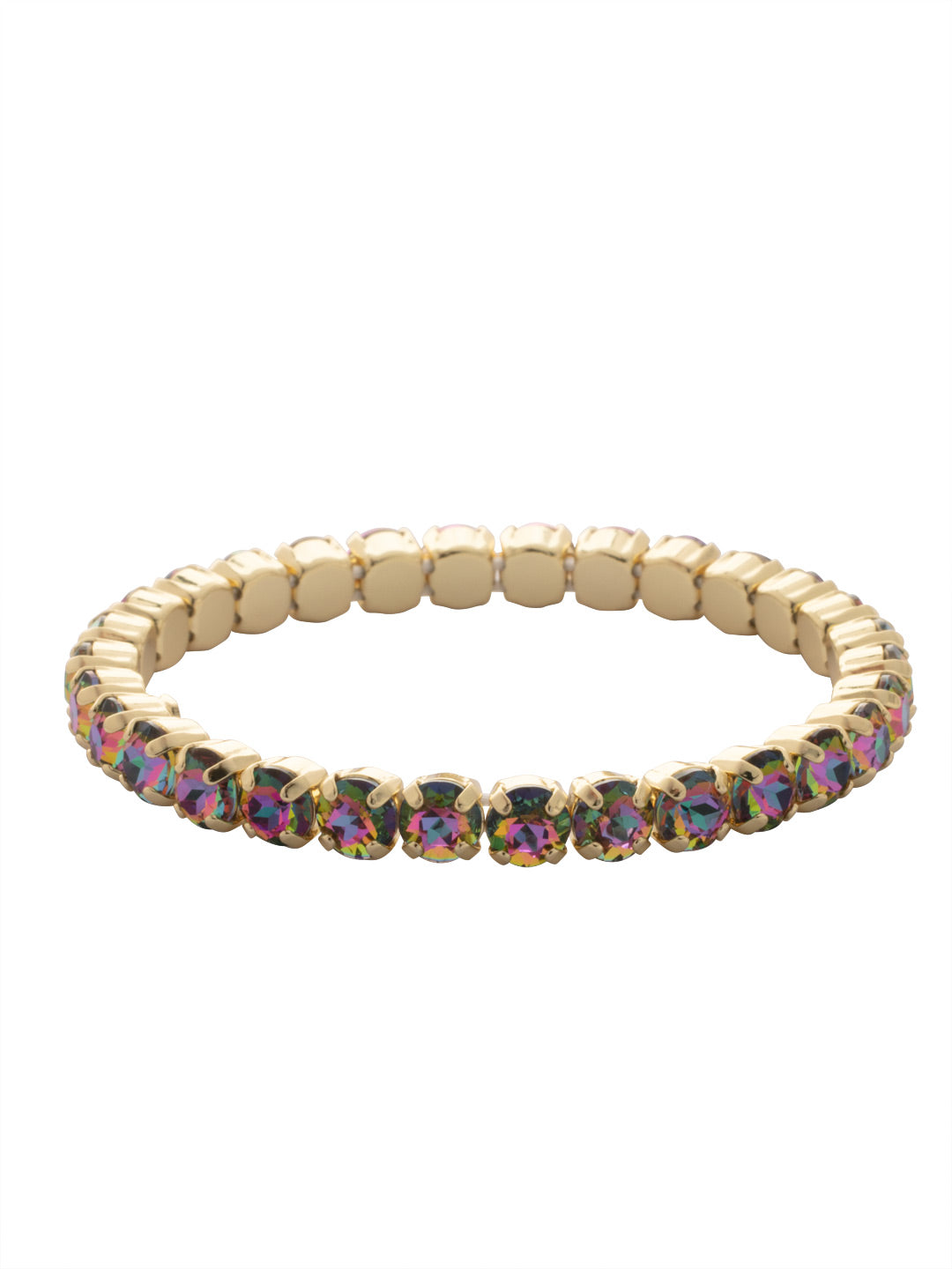 Mini Sienna Stretch Bracelet - BFD52BGVO - <p>The Mini Sienna Stretch Bracelet is a mini take on a bestselling style! The Mini Sienna Stretch Bracelet features a line of small round crystals on a sturdy jewelers' filament, stretching to fit most wrists comfortably, without the hassle of a clasp! From Sorrelli's Volcano collection in our Bright Gold-tone finish.</p>