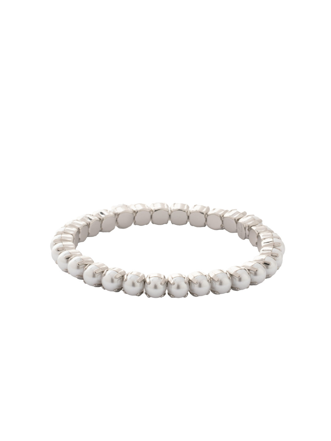 Mini Sienna Stretch Bracelet - BFD52PDMDP - <p>The Mini Sienna Stretch Bracelet is a mini take on a bestselling style! The Mini Sienna Stretch Bracelet features a line of small round crystals on a sturdy jewelers' filament, stretching to fit most wrists comfortably, without the hassle of a clasp! From Sorrelli's Modern Pearl collection in our Palladium finish.</p>