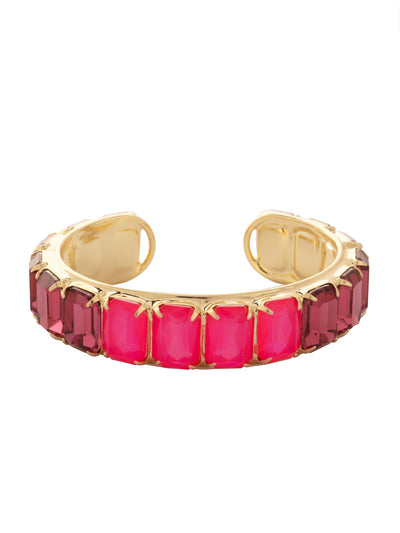 Julianna Emerald Cut Cuff Bracelet - BFD78BGBFL - <p>The Julianna Emerald Cut Cuff Bracelet features a row of rectangle cut candy drop crystals around an adjustable cuff bracelet band. From Sorrelli's Big Flirt collection in our Bright Gold-tone finish.</p>