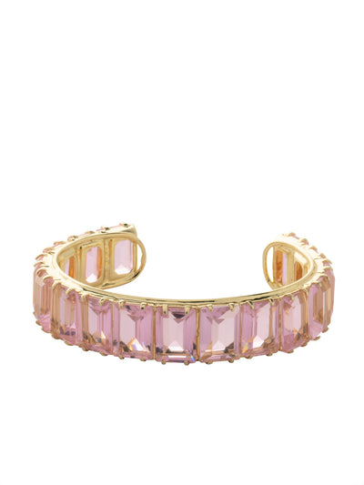 Julianna Emerald Cut Cuff Bracelet - BFD78BGFSK - <p>The Julianna Emerald Cut Cuff Bracelet features a row of rectangle cut candy drop crystals around an adjustable cuff bracelet band. From Sorrelli's First Kiss collection in our Bright Gold-tone finish.</p>
