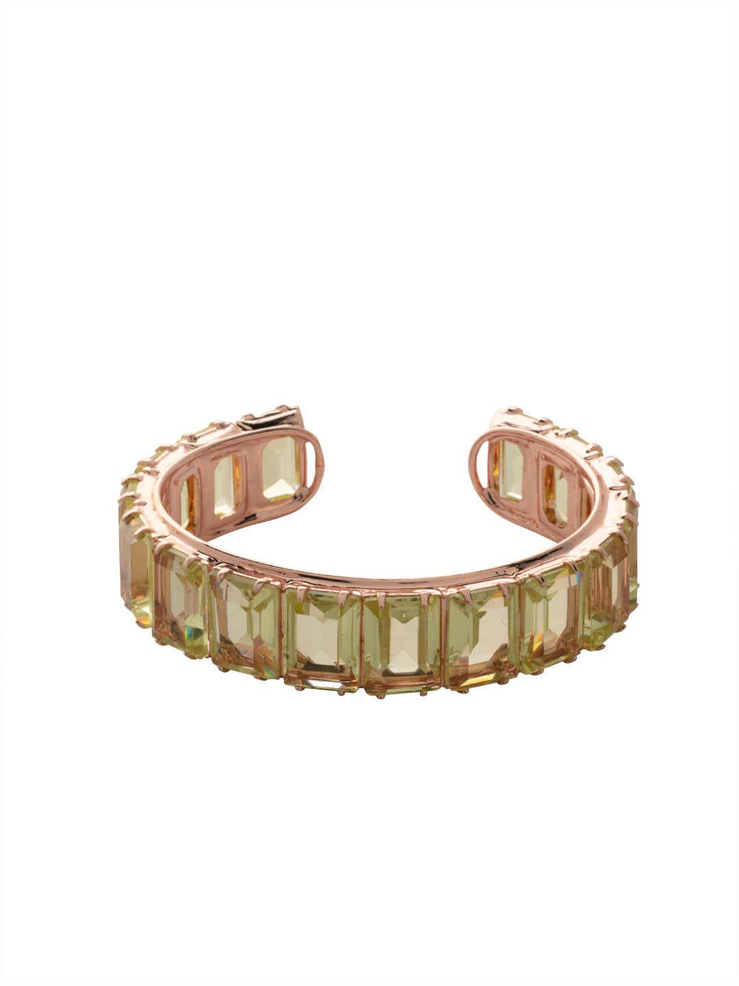 Julianna Emerald Cut Cuff Bracelet - BFD78RGPPN - <p>The Julianna Emerald Cut Cuff Bracelet features a row of rectangle cut candy drop crystals around an adjustable cuff bracelet band. From Sorrelli's Pink Pineapple collection in our Rose Gold-tone finish.</p>