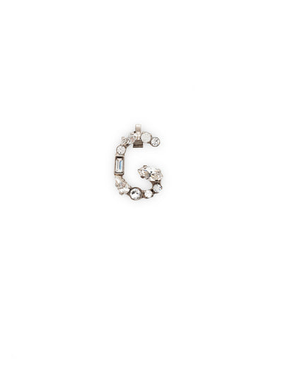 Crystal Charm 'G' Charm Other Accessory - CES12ASCRY - <p>Personalize your necklace or bracelet chain with a beautiful crystal charm. From the back, open the bale with your thumbnail and push your chainlink into the opening. From Sorrelli's Crystal collection in our Antique Silver-tone finish.</p>