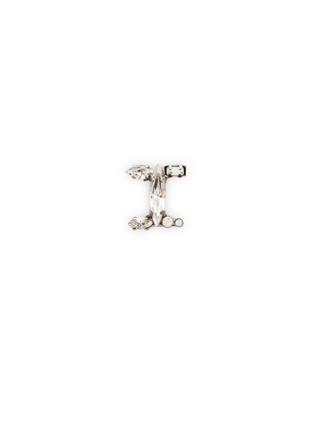 Crystal Charm 'I' Charm Other Accessory - CES13ASCRY - <p>Personalize your necklace or bracelet chain with a beautiful crystal charm. From the back, open the bale with your thumbnail and push your chainlink into the opening. From Sorrelli's Crystal collection in our Antique Silver-tone finish.</p>