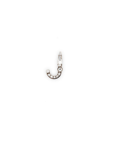 Crystal Charm 'J' Charm Other Accessory - CES14ASCRY - <p>Personalize your necklace or bracelet chain with a beautiful crystal charm. From the back, open the bale with your thumbnail and push your chainlink into the opening. From Sorrelli's Crystal collection in our Antique Silver-tone finish.</p>