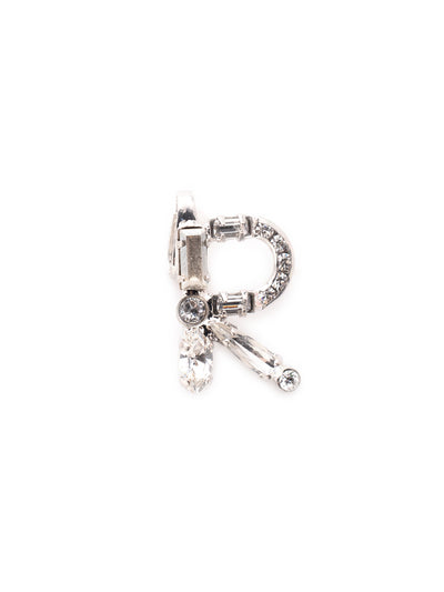Crystal Charm 'R' Charm Other Accessory - CES23RHCRY - <p>Personalize your necklace or bracelet chain with a beautiful crystal charm. From the back, open the bale with your thumbnail and push your chainlink into the opening. From Sorrelli's Crystal collection in our Palladium Silver-tone finish.</p>
