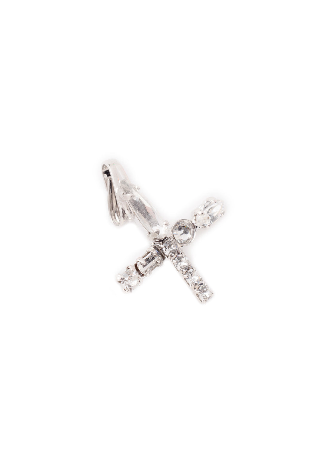 Crystal Charm Plus Symbol Charm Other Accessory - CES31RHCRY - <p>Personalize your necklace or bracelet chain with a beautiful crystal charm. From the back, open the bale with your thumbnail and push your chainlink into the opening. From Sorrelli's Crystal collection in our Palladium Silver-tone finish.</p>