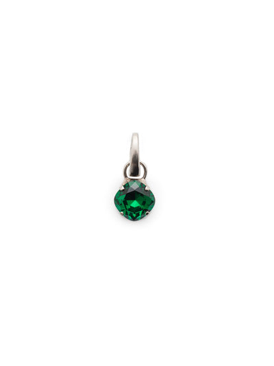 May Birthstone Emerald Charm - CEU1ASEME - <p>A cushion-cut crystal designed in your beautiful birthstone. Simply attach it to our favorite chain for an everyday look. From Sorrelli's Emerald collection in our Antique Silver-tone finish.</p>