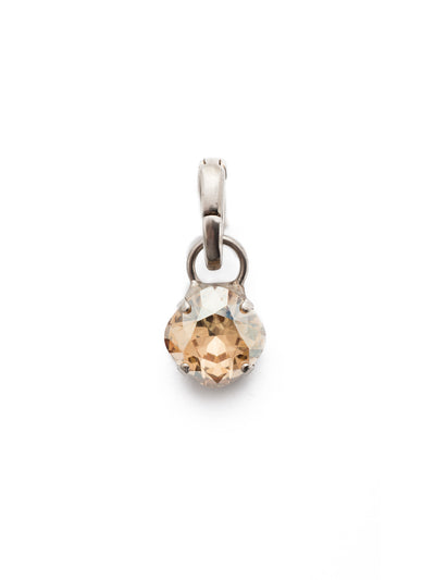 Birthstone Charm - CEU1ASGNS - A cushion-cut crystal designed in your beautiful birthstone. Simply attach it to our favorite chain for an everyday look. From Sorrelli's Golden Shadow collection in our Antique Silver-tone finish.