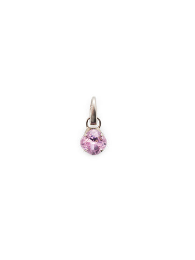 Birthstone Charm - CEU1ASLTR - <p>A cushion-cut crystal designed in your beautiful birthstone. Simply attach it to our favorite chain for an everyday look. From Sorrelli's Light Rose collection in our Antique Silver-tone finish.</p>