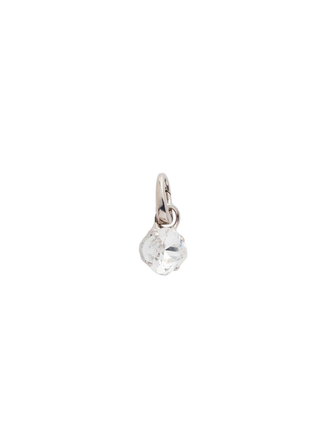 April Birthstone Crystal Charm - CEU1RHCRY - <p>A cushion-cut crystal designed in your beautiful birthstone. Simply attach it to our favorite chain for an everyday look. From Sorrelli's Crystal collection in our Palladium Silver-tone finish.</p>