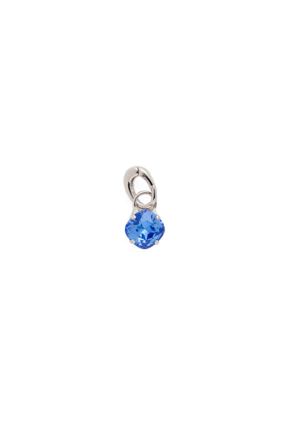 September Birthstone Sapphire Charm - CEU1RHSAP - <p>A cushion-cut crystal designed in your beautiful birthstone. Simply attach it to our favorite chain for an everyday look. From Sorrelli's Sapphire collection in our Palladium Silver-tone finish.</p>