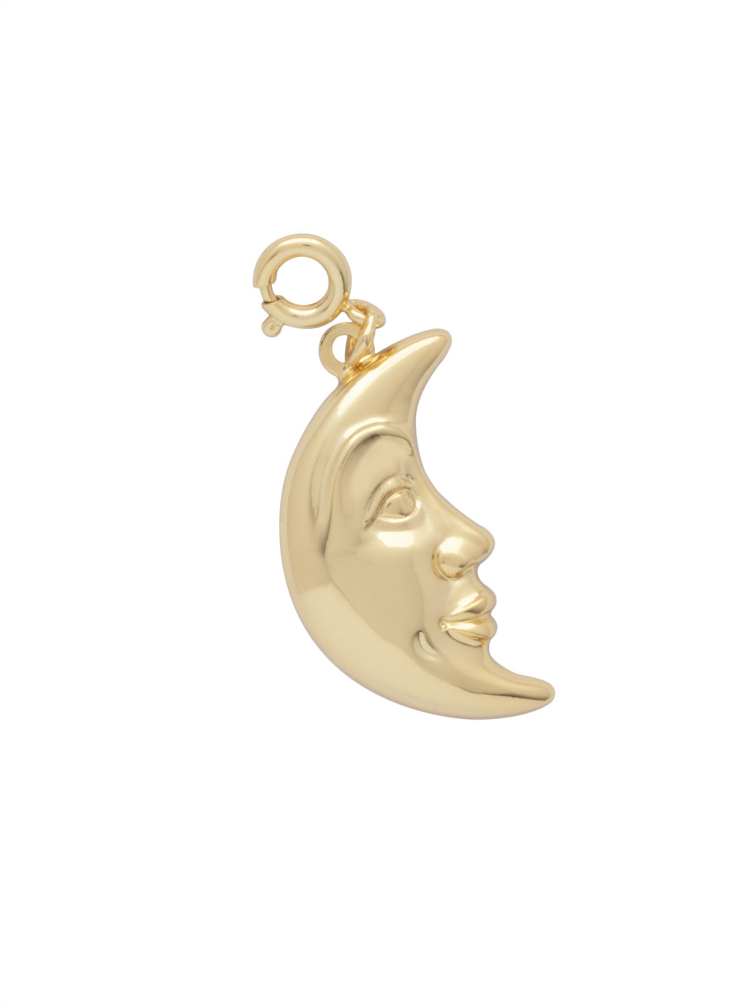 Moon Charm - CFG21BGMTL - <p>Metal moon charm with a spring ring clasp. From Sorrelli's Bare Metallic collection in our Bright Gold-tone finish.</p>
