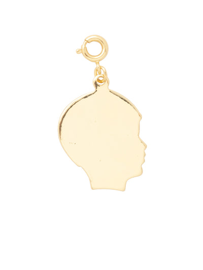 Boy Silhouette Charm - CFG22BGMTL - <p>Metal boy silhouette charm with a spring ring clasp. From Sorrelli's Bare Metallic collection in our Bright Gold-tone finish.</p>