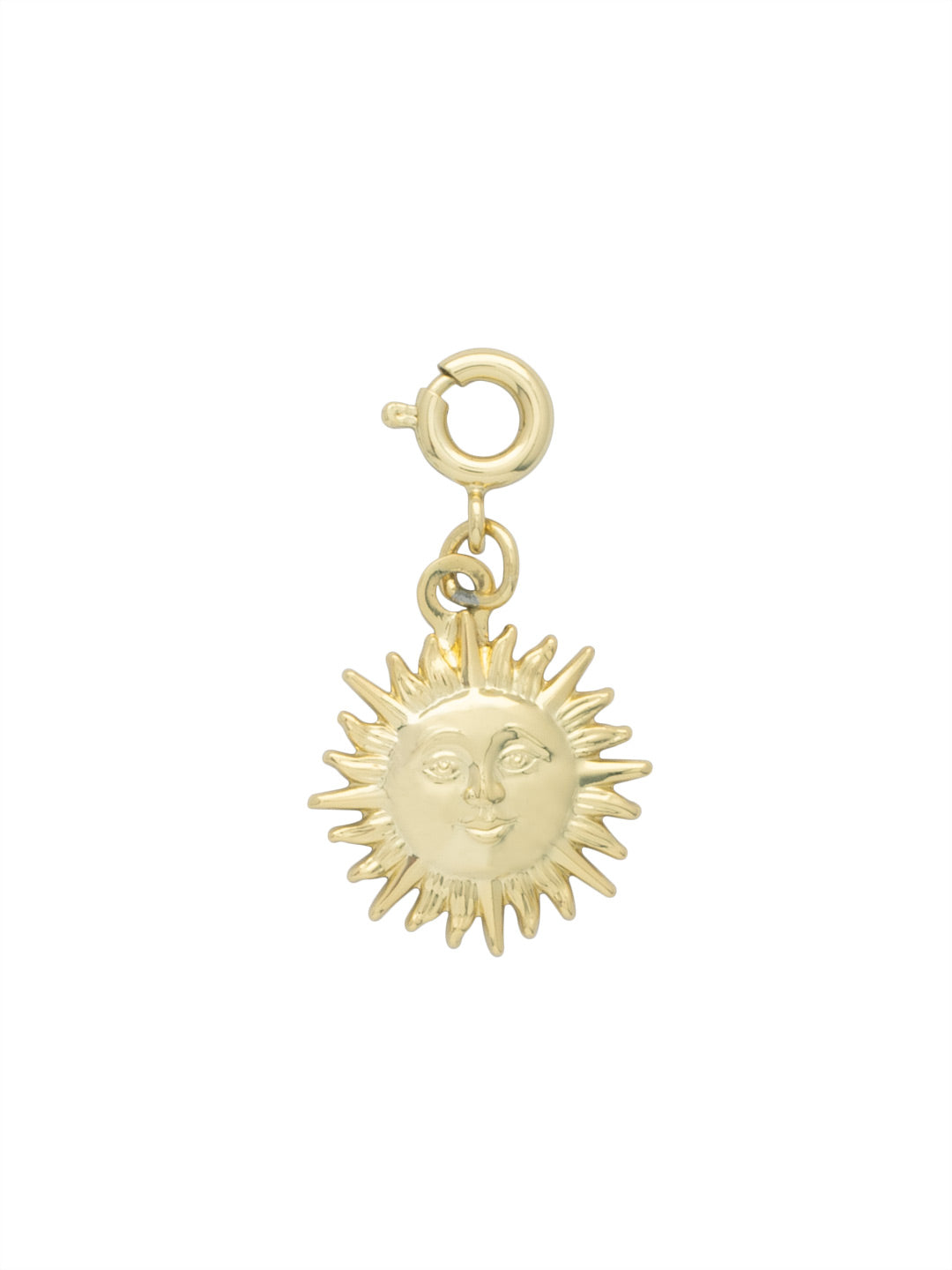 Sun Charm - CFG25BGMTL - <p>Metal sun charm with a spring ring clasp. From Sorrelli's Bare Metallic collection in our Bright Gold-tone finish.</p>