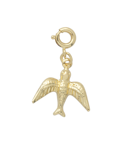 Bird Charm - CFG26BGMTL - <p>Metal bird charm with a spring ring clasp. From Sorrelli's Bare Metallic collection in our Bright Gold-tone finish.</p>