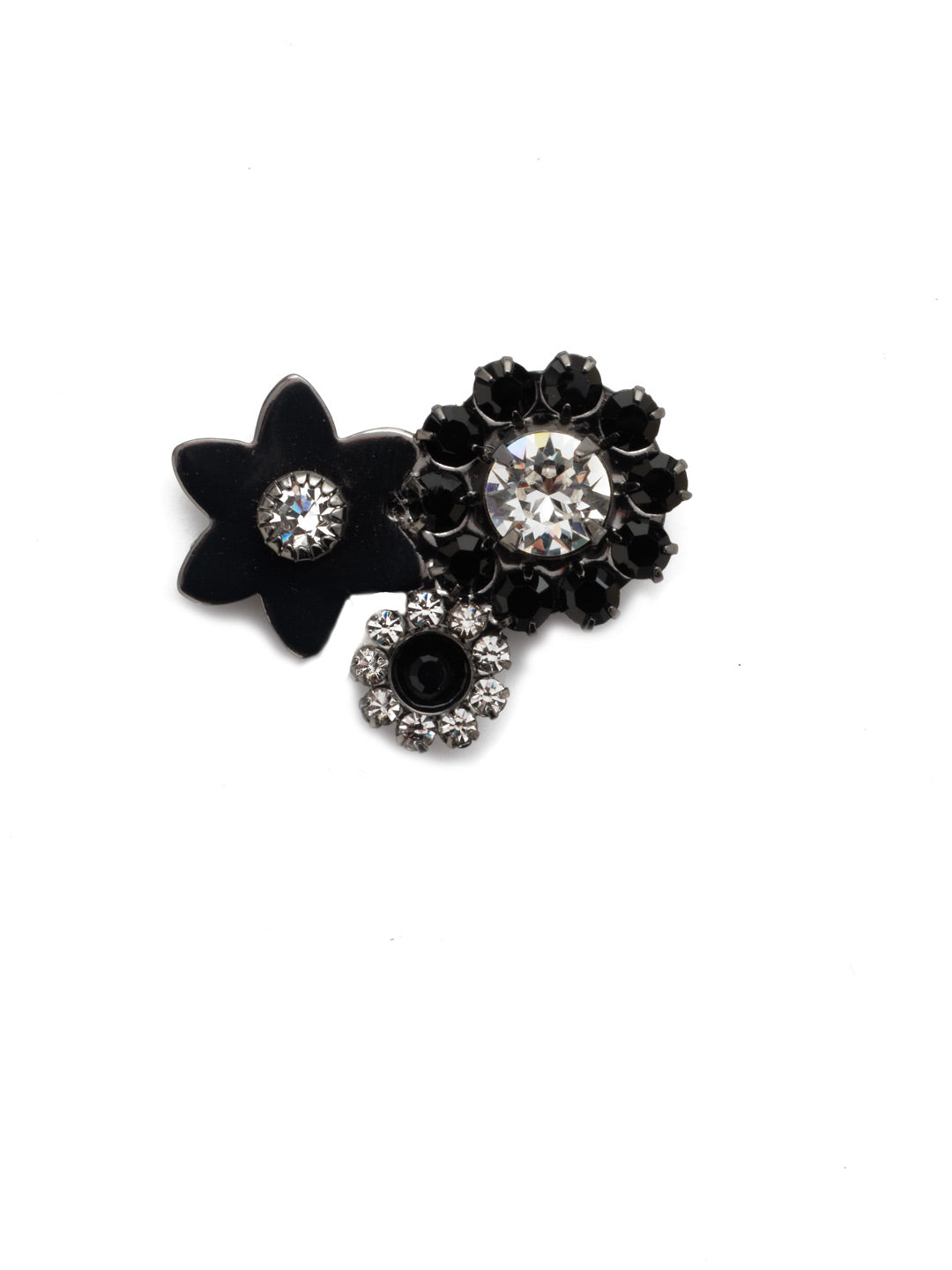 Astra Magnetic Charm - CHM11GMMMO - <p>Designed with gorgeous crystals, the muli-fuctional Magnetic charm will be perfect with any look. Securely fastening with a magnet, leaving no pin holes or damage to fabric. From Sorrelli's Midnight Moon collection in our Gun Metal finish.</p>