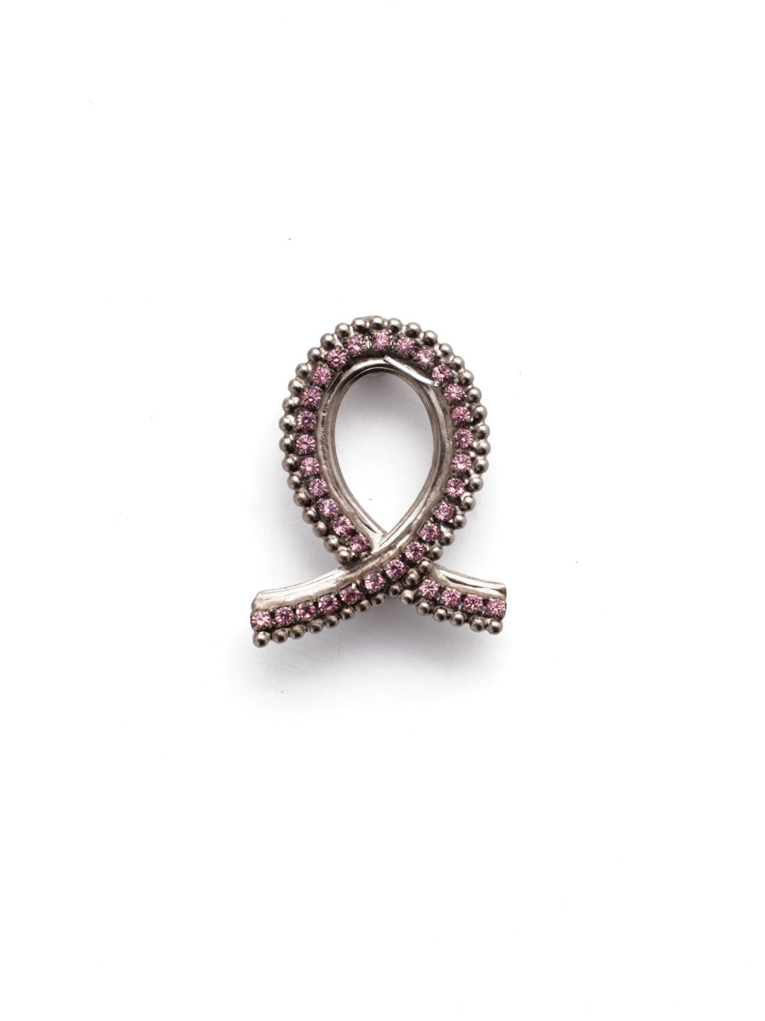 Breast Cancer Ribbon Magnetic Charm - CHM13ASPIN - <p>Our Magnetic charm is designed with both form and function in mind. Dual magnet attachment for easy attach and remove. Brilliantly adorned with crystals to give you that authentic style you're looking for. From Sorrelli's Pink Passion collection in our Antique Silver-tone finish.</p>