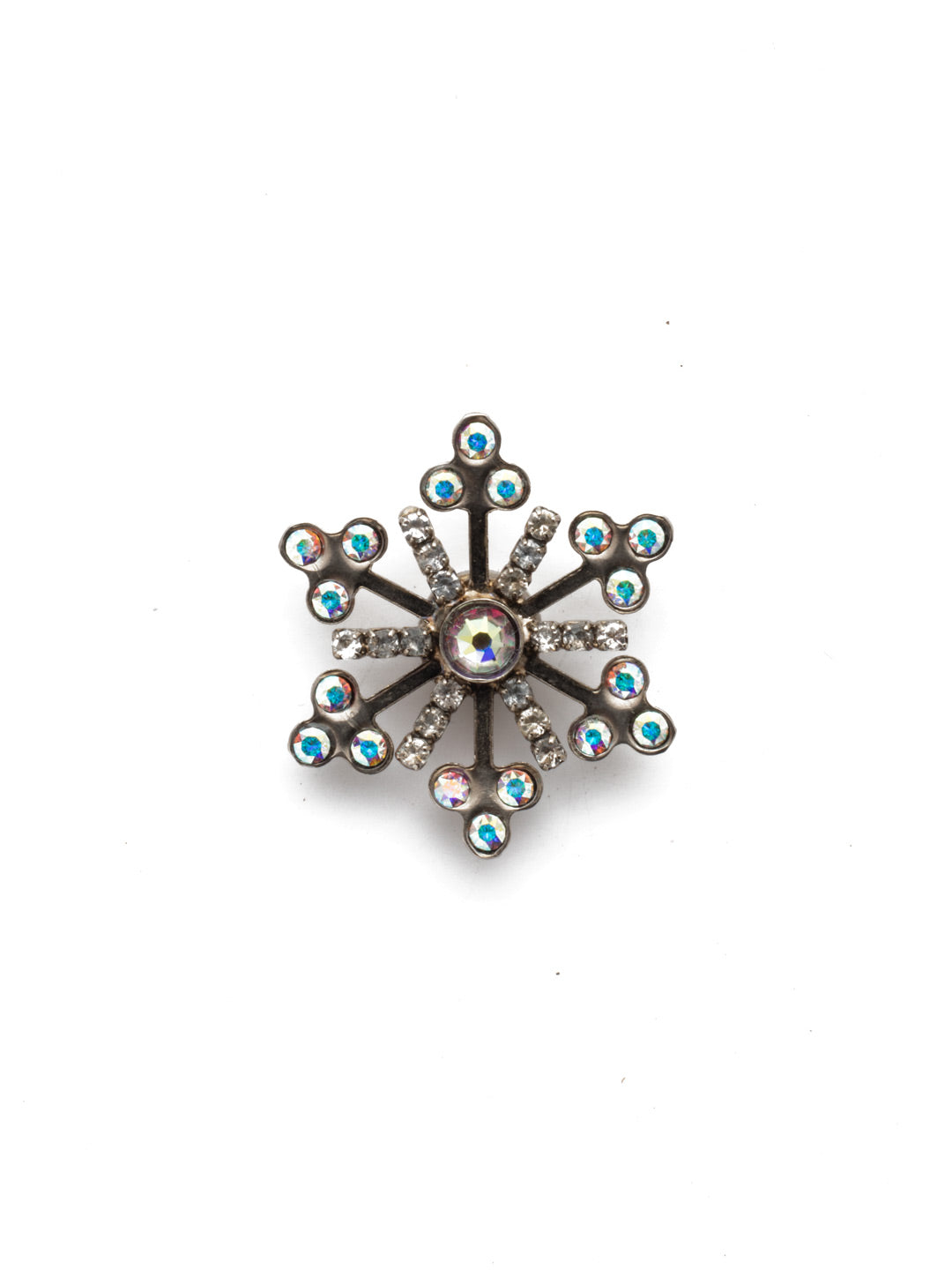 Alba Magnetic Charm - CHM8ASCAB - <p>A snowflake Magnetic charm is just what you need this holiday seaso and is engulfed in beautiful petite cyrstals. Your bag, blazer, dress or refrigerator will now have the perfect shine. From Sorrelli's Crystal Aurora Borealis collection in our Antique Silver-tone finish.</p>