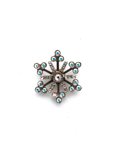 Alba Magnetic Charm - CHM8ASCAB - <p>A snowflake Magnetic charm is just what you need this holiday seaso and is engulfed in beautiful petite cyrstals. Your bag, blazer, dress or refrigerator will now have the perfect shine. From Sorrelli's Crystal Aurora Borealis collection in our Antique Silver-tone finish.</p>