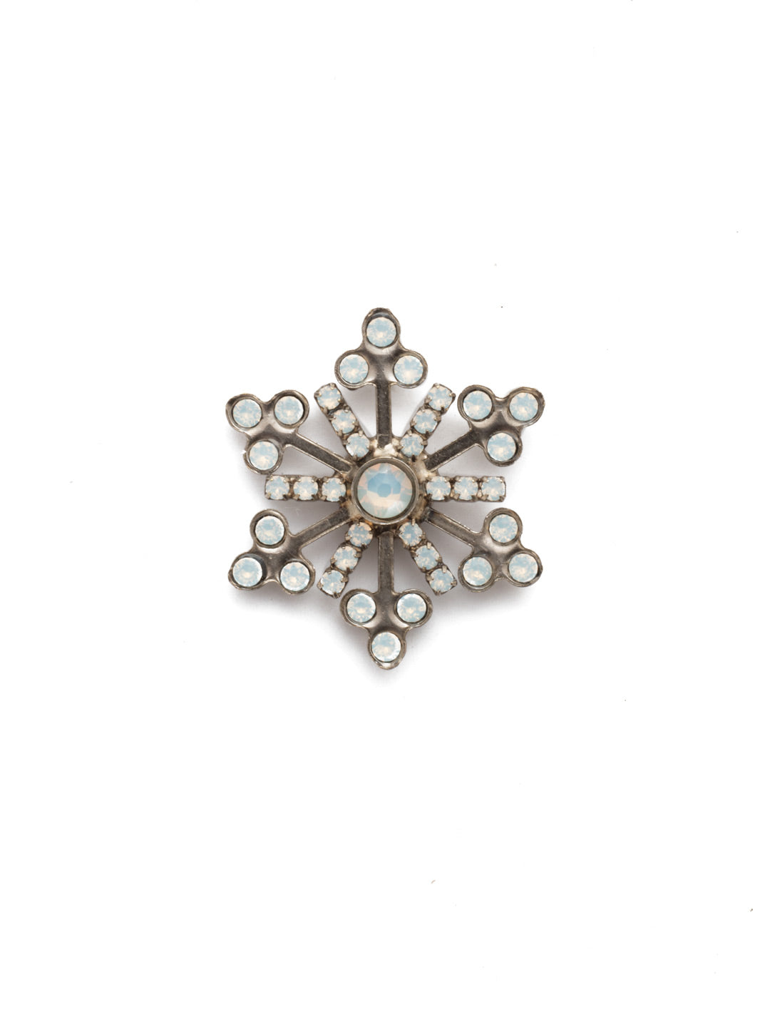 Alba Magnetic Charm - CHM8ASWO - <p>A snowflake Magnetic charm is just what you need this holiday seaso and is engulfed in beautiful petite cyrstals. Your bag, blazer, dress or refrigerator will now have the perfect shine. From Sorrelli's White Opal collection in our Antique Silver-tone finish.</p>