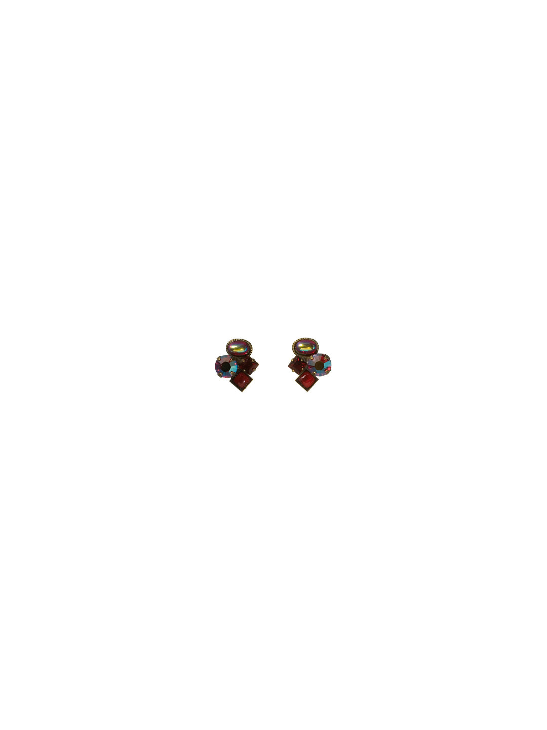 Small Cluster Stud Earring - EAT32AGCB
