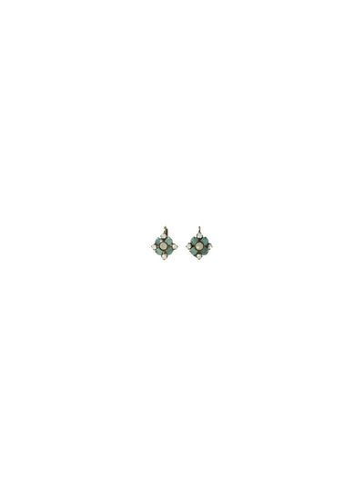 Dainty Flower Dangle Earring - EAX3ASAES - These crystal cluster earrings will help you enjoy many shining moments. Feminine and easy to wear, these dainty flower earrings are fit for the office or cocktails. The spring back closure ensures secure wear. From Sorrelli's Aegean Sea collection in our Antique Silver-tone finish.